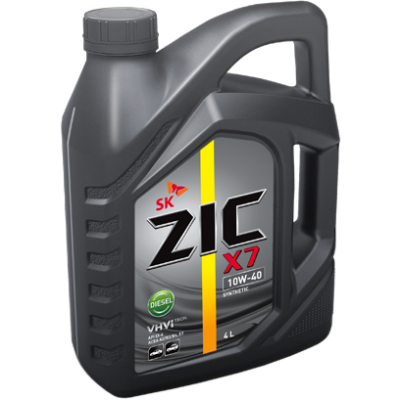 Масло моторное синтетическое R ZIC X7 DIESEL 10W-40 CI-4/SL,   4 литра